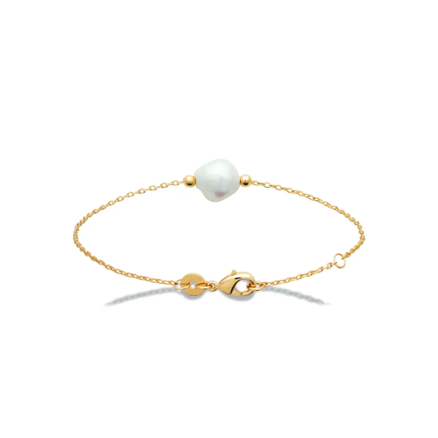 Браслет Pearl в позолоте с жемчужиной