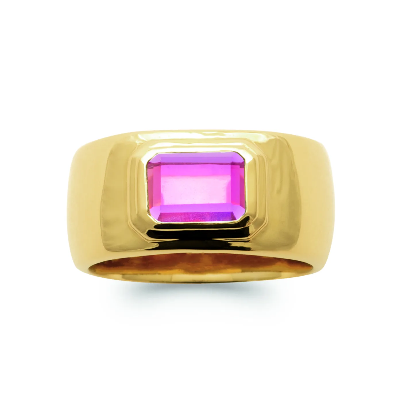 Кольцо Pink с позолоте